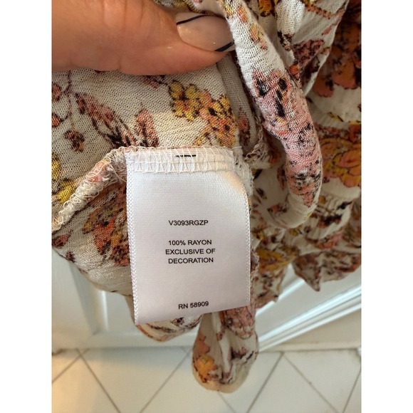 Chelsea & Violet Smocked Floral Cottagecore Mini Dress Small Boho - Picture 7 of 9